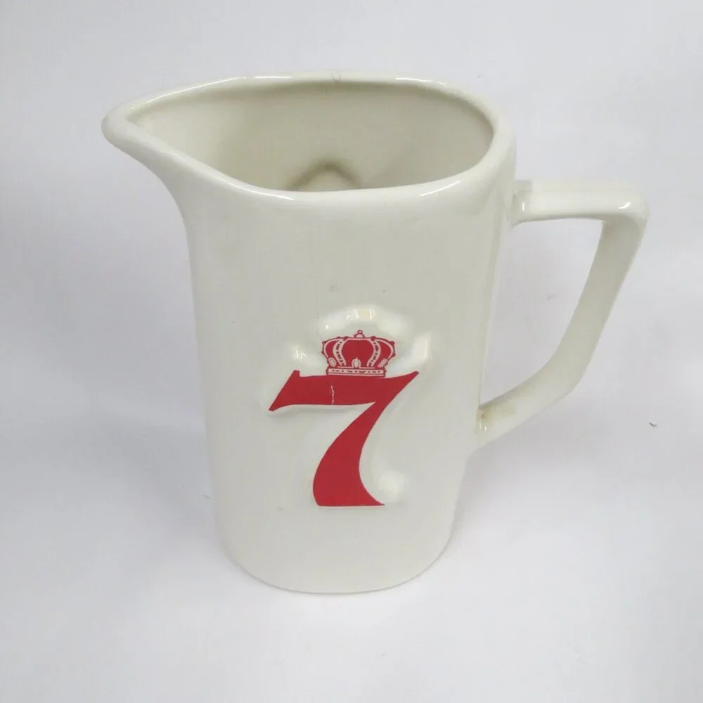 Seagram's 7 Crown Whiskey Ceramic Bar Pitcher